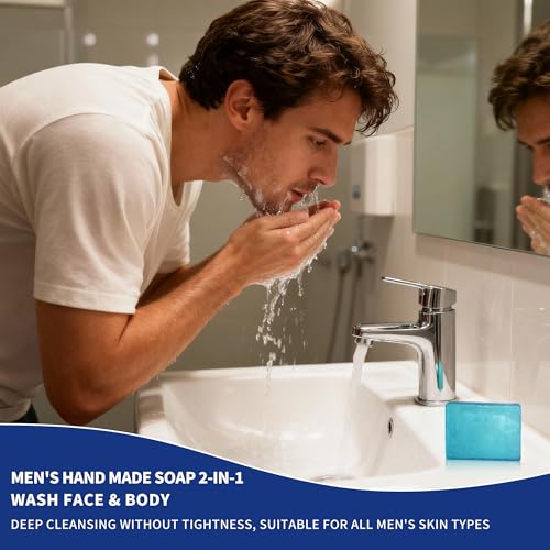 Men's Spa Gift Set 7-Piece Ocean Fresh Personal Care Kit with Travel Bag - 0.29 Fl Oz