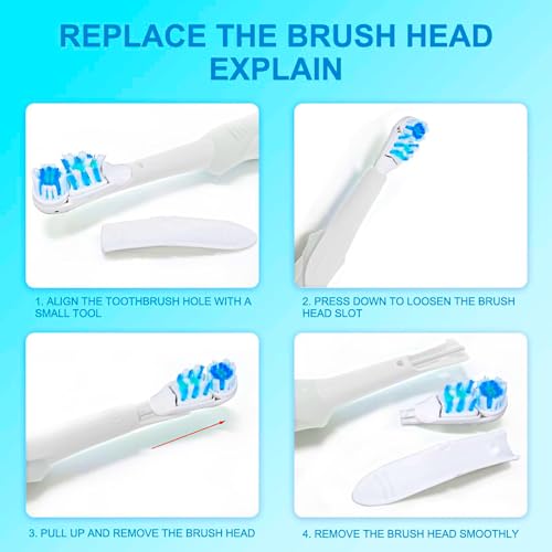Tang Zhan 16 Pcs Electric Toothbrush Replacement Heads for Braun Oral B Cross Action