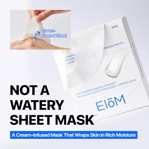 Cream Sheet Mask for Sensitive Skin with Ectoin & Panthenol - Hydrating Korean Mask