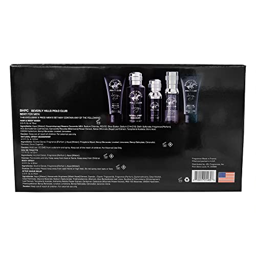 Men's Grooming Gift Set with Lemon Scent Cologne & Body Care - 5 Pieces