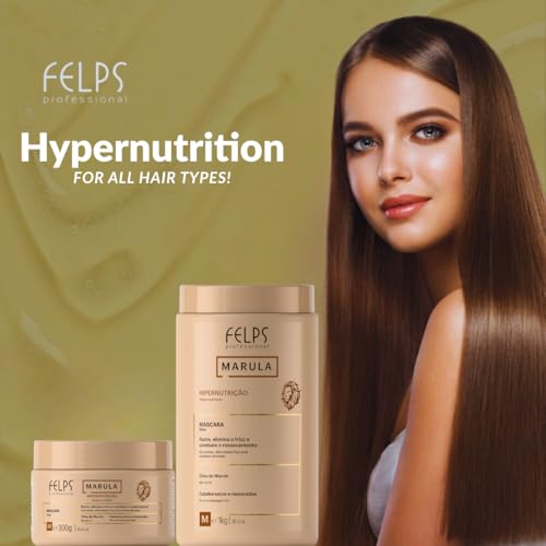 Felps Professional Deep Conditioning Hair Mask with Marula Oil for Damaged & Dry Hair 35.3oz
