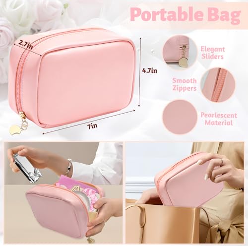 Women's Wedding Emergency Kit Pink with Makeup Bag - 42 Pc Bridal Survival Set