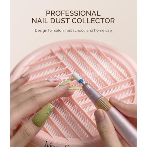 MelodySusie Nail Dust Collector with UV Gloves for Gel Nail Lamp