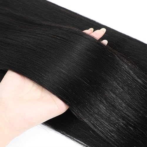 Black 18 Inch Burmese Virgin Human Hair Bundle - Straight, Full Ends, Can Be Dyed & Restyled