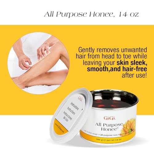 GiGi All Purpose Waxing Kit with Warmer - Student Starter Pack for Hair Removal
