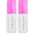 Revolution, Glaze Lip Oil, Hydrating & Nourishing Formula, Infused with Vitamin E & Hyaluronic Acid, Lust Clear, 0.15 fl oz (Pack of 2)