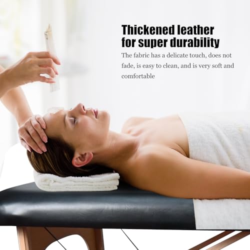 Professional Waterproof Massage Table Cover - 32Inch Square 100% PU Leather, Wipeable Reusable Protector for Spa & Clinic (Black, 1-Pack)?
