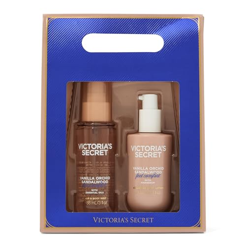 Victoria's Secret Body Care Gift Set Vanilla Orchid Sandalwood 1.5 Fl Oz x 2