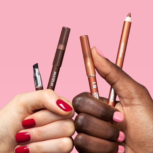 Multiplay Creamy Eye Pencil - Long Lasting Eyeliner in Golden Brown 0.04 Oz - Blendable & Smudge Tip
