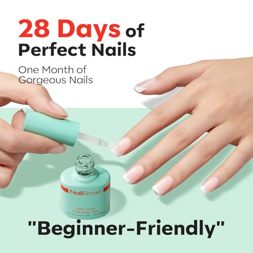 modelones Nail Glue for Press Ons, Clear Tips, Acrylic Nails, Need U V Light Cured, 15ML