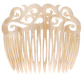 France Luxe Elysee Alba Pearlescent Ivory Side Comb for Women, Elegant Updos