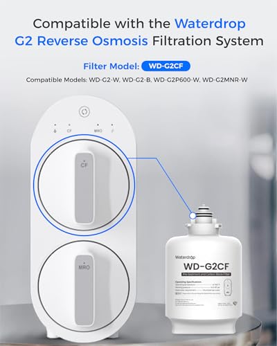 Waterdrop G2-2CF Filter 2-Pack Replacement for G2/G2P600/G2MNR RO Systems - Variation 2