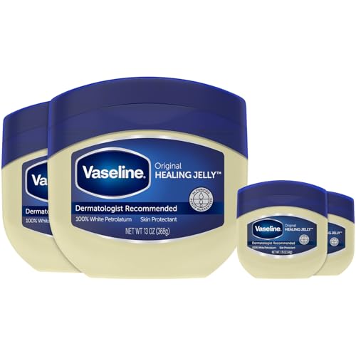 Petroleum Jelly 4-Pack - Hypoallergenic Skin Protectant & Healing Ointment