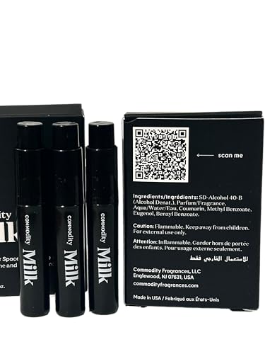 Unisex Perfume Set - Commodity Milk EDP Mini Vials 2ml, Pack of 3
