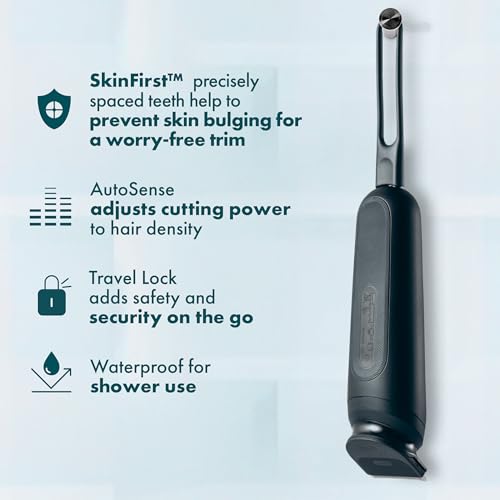 Gillette i7 Intimate Men’s Waterproof Body Groomer with LED Light & Attachments - 1 Pack