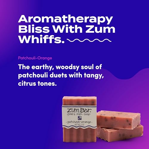 Natural Goat's Milk Soap Bar with Patchouli & Orange - 3 oz, Pack of 6