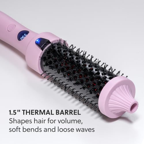Cortex Beauty 1.5 Inch Infrared Thermal Blowout Brush, Heated Volumizer for Salon-Quality Hair