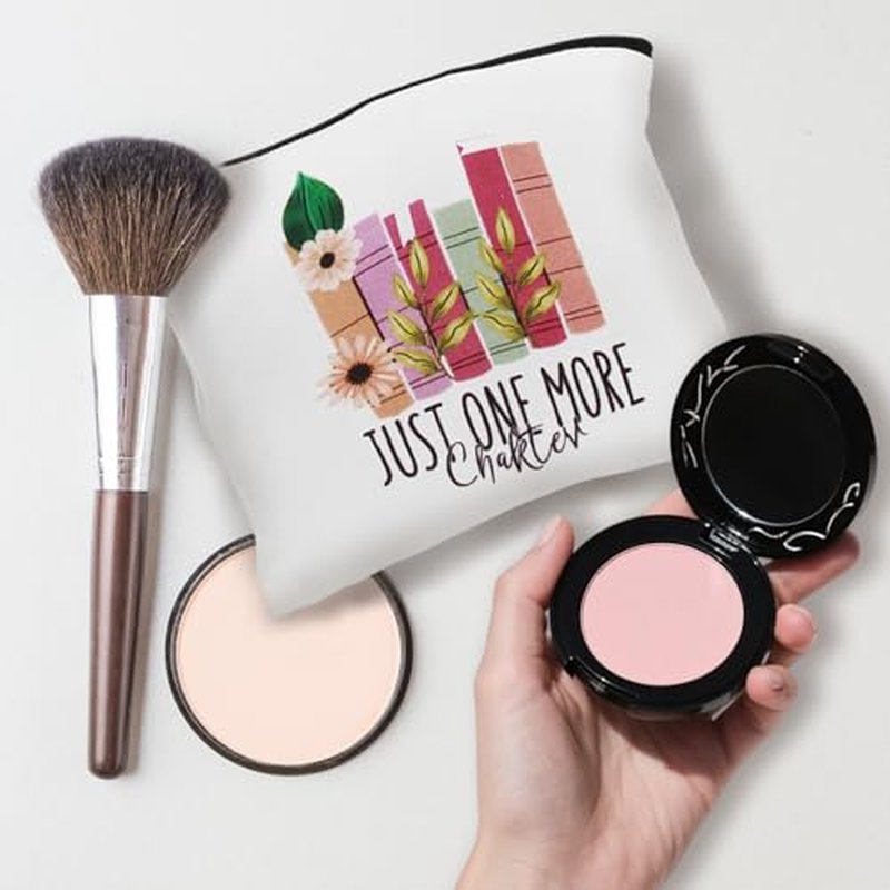 8 Pcs Book Makeup Bag Set£¬Book Cosmetic Bag with Zipper Pouch for Teen Adult Women Gifts for Books Lover and Club A Perfect Blend of Style and Functionality(Book)