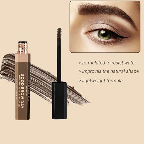 Profusion Cosmetics Good Brow Day Waterproof Tinted Eyebrow Gel, Raise Your Brow style With Long Lasting Gel, Achieve Stunning Looks, and Get Ultimate Solution for Flawless Eyebrows