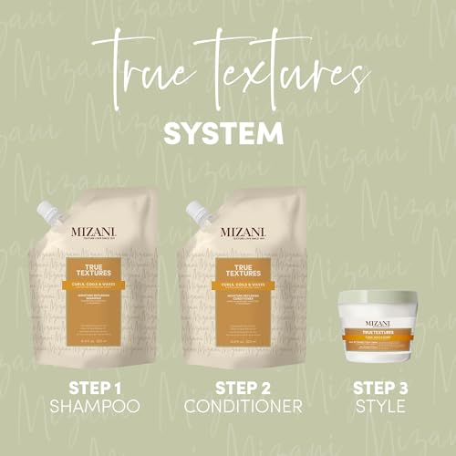 Mizani True Textures Cream Cleansing Conditioner, With Coconut Oil, Paraben & Sulfate-Free. For Curly Hair