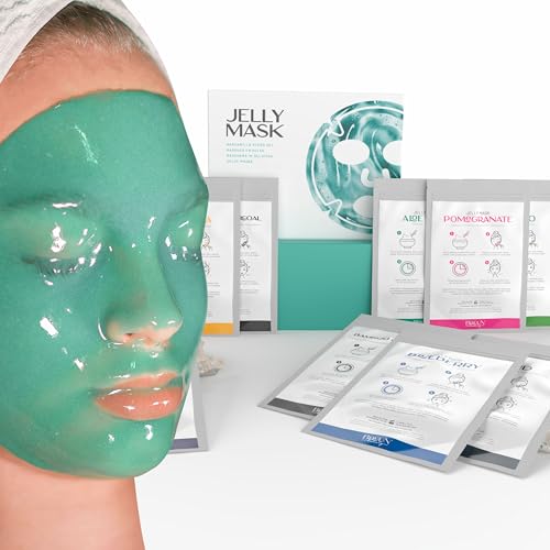 Peel-Off Jelly Mask Set - 10 Treatments with Chocolate, Aloe Vera, Avocado & More