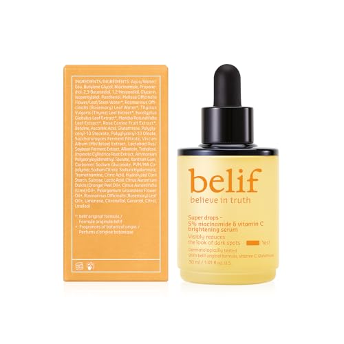 Belif Niacinamide 5% & Vitamin C Serum for Brightening & Skin Clarity 1oz