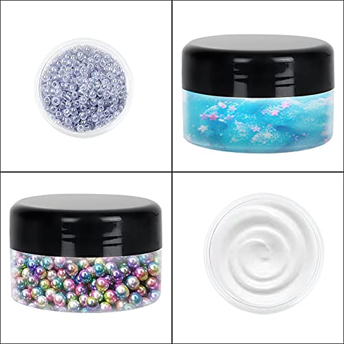 100pcs Clear Cosmetic Jars with Lids - 20g Reusable Plastic Containers for Lip Balm & Cream