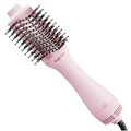 Professional 4-in-1 Titanium Ionic Hair Dryer Brush Volumizer for Medium to Long Hair - Pink