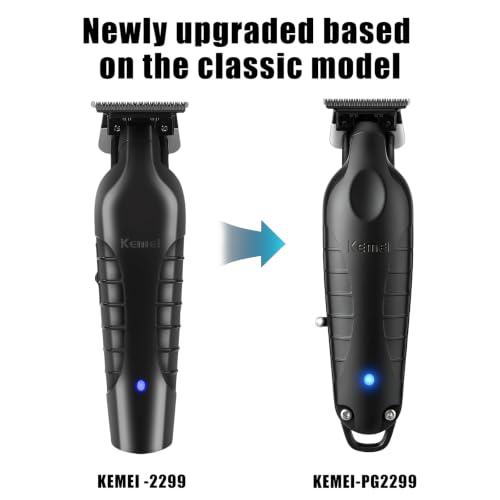 KEMEI Zero Gapped Cordless Hair Trimmer & Foil Shaver Kit for Men