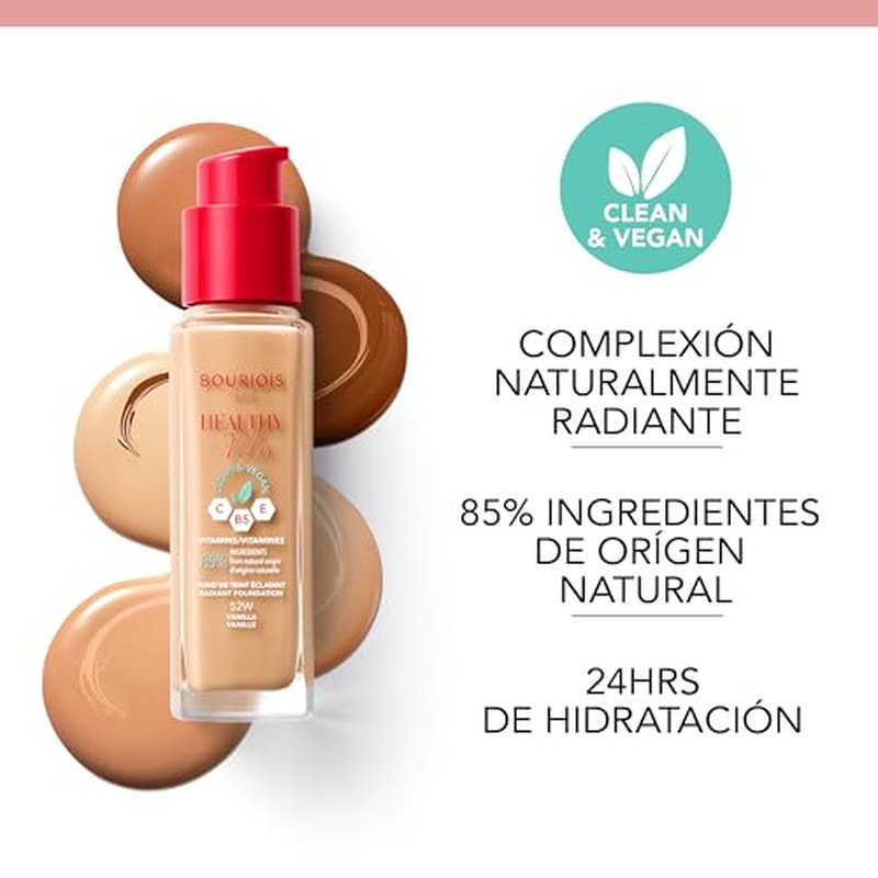 Bourjois Healthy Mix Clean & Vegan Foundation - 49.5N Fair Ivory