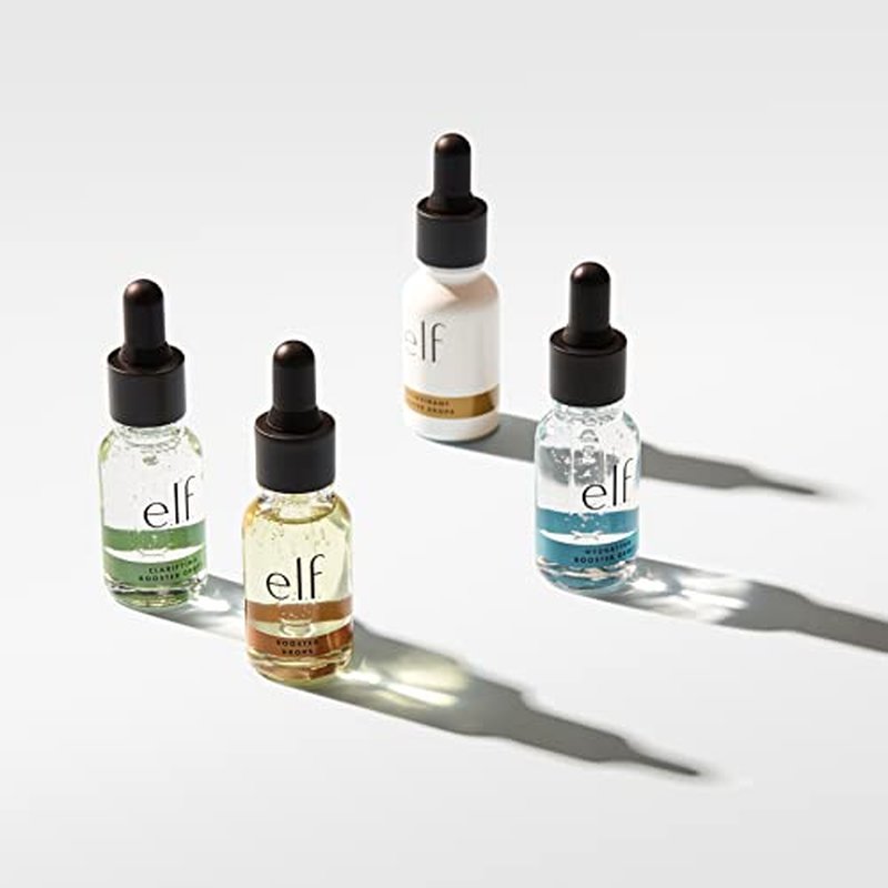 e.l.f. Skin Antioxidant Booster Drops, Lightweight Drops For Added Antioxidants, Infused With Vitamin C, Vitamin E & Snow Mushroom Extract