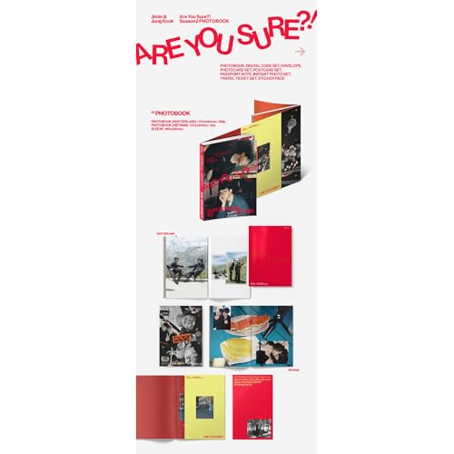 BTS Jimin & Jungkook Photo Book Set with Extra Photocards - KPOP Official Merchandise