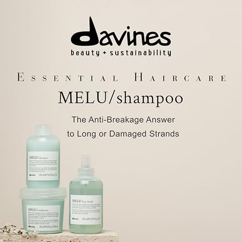 Davines MELU Shampoo, Anti-Breakage Cleansing For Long Or Damaged Hair