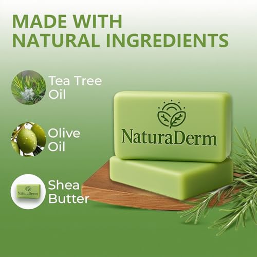 Tea Tree Oil Facial Soap Set - Oil Control & Refreshing for Sensitive Skin - 2pcs