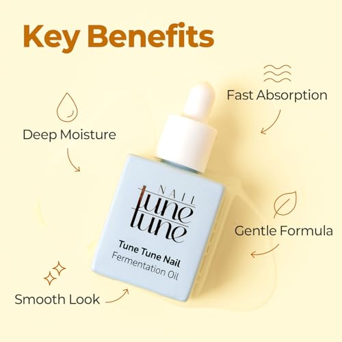 TuneTune Fermented Korean Cuticle Oil 8ml - Lightweight Nail & Cuticle Moisturizer - Pack of 1