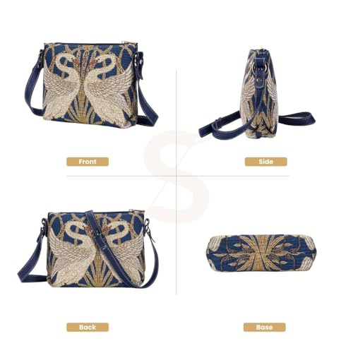 Signare Tapestry Women Bags inspired by Walter Crane, The Swan