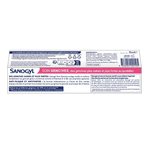 Sanogyl Gum Care Toothpaste 3-Pack - Gentle, Vitamin-Enriched Oral Care