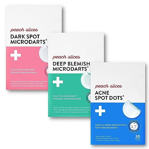 Peach Slices Acne Spot Dots - Microdart Patches for Blemish & Dark Spot Treatment