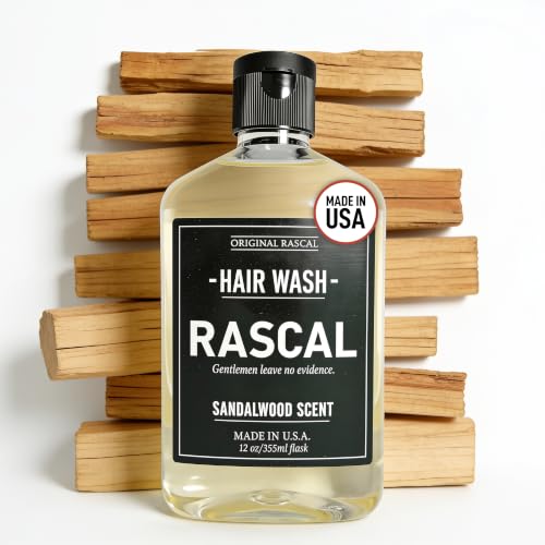 Men's Hydrating Coconut Oil & Aloe Shampoo - Deep Cleansing, Nourishing, Sandalwood Scent, All Hair Types - 12 Oz