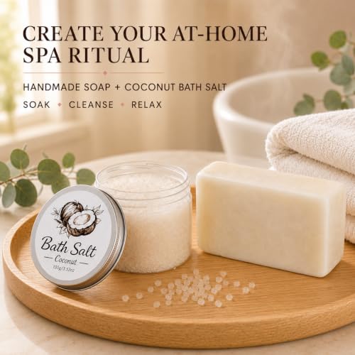 Luxury Bath Bombs & Spa Gift Set for Women - Self-Care Kit with Salts, Handmade Soap & Towel
