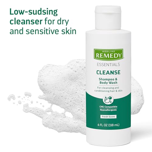 Medline Remedy Full Body Cleanser Gel for Adults & Elderly - 60 Count