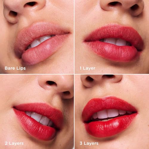 Clarins Water Lip Stain, 03 Red Water and Lip Oil, 03 Cherry Bundle | Buildable, Matte Finish Lip Stain | Sheer, High Shine Finish Lip Oil