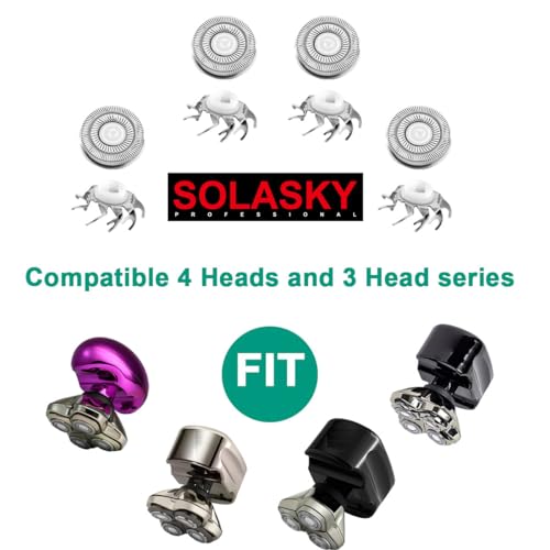Double-Ring 8pcs Shaver Razor Blade for Pitbull Skull Shaver Replacement head shaver Heads Blades (8 PCS)