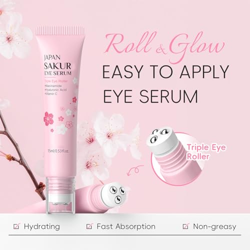 Skin Care Set, Gift Sets Skin Care Kit for Teenage Girls - JAPAN Cherry Blossom Skincare Sets Cleanser, Toner, Serum, Face Cream, Travel Kit for Women Kids Teenagers(15pcs)