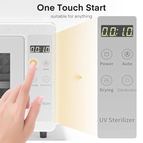 Yofuly 10L Large Capacity Hot Air Nail Tool Dryer Cabinet - White