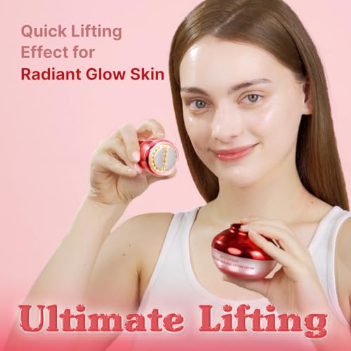 Moisturizing Face Lift Cream & Microcurrent Device Set - Hydrating & Tightening for Sagging Skin - All-in-One Anti-Aging Skincare - 1.69 Fl Oz - Variation of THIS Listing