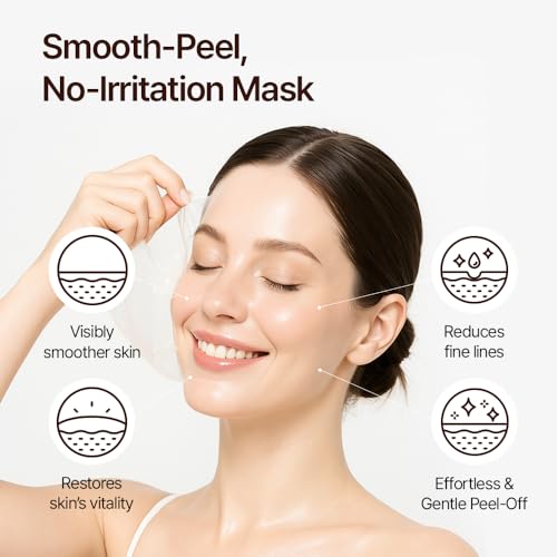FARMSTAY Ginseng & Collagen Wrapping Mask for Glass Skin – Hydrating Peel-Off Face Mask with Brush, Night Facial Skincare, 5.07 fl oz