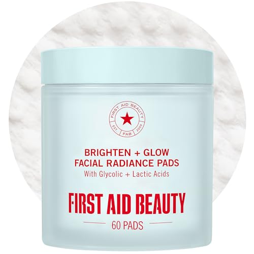 Facial Radiance Pads 60 Count - Brightening & Exfoliating for Sensitive Skin