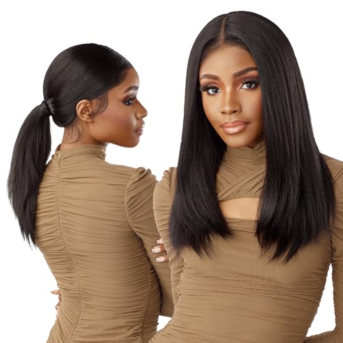 Sensationnel Butta 360 Lace Wigs Human Hair Deep Lace Frontal - Jet Black, Pre-Plucked, Glueless, 360 HD Lace, Easy DIY