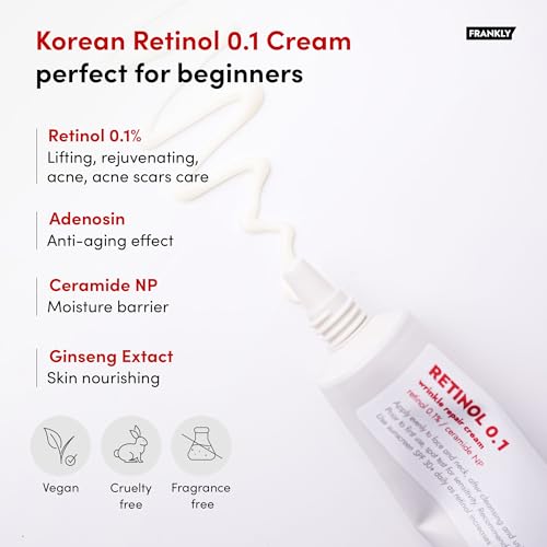 FRANKLY Skin Repair Duo with Retinol 0.1% & Vegan Butter - Anti-Aging Korean Skincare Set